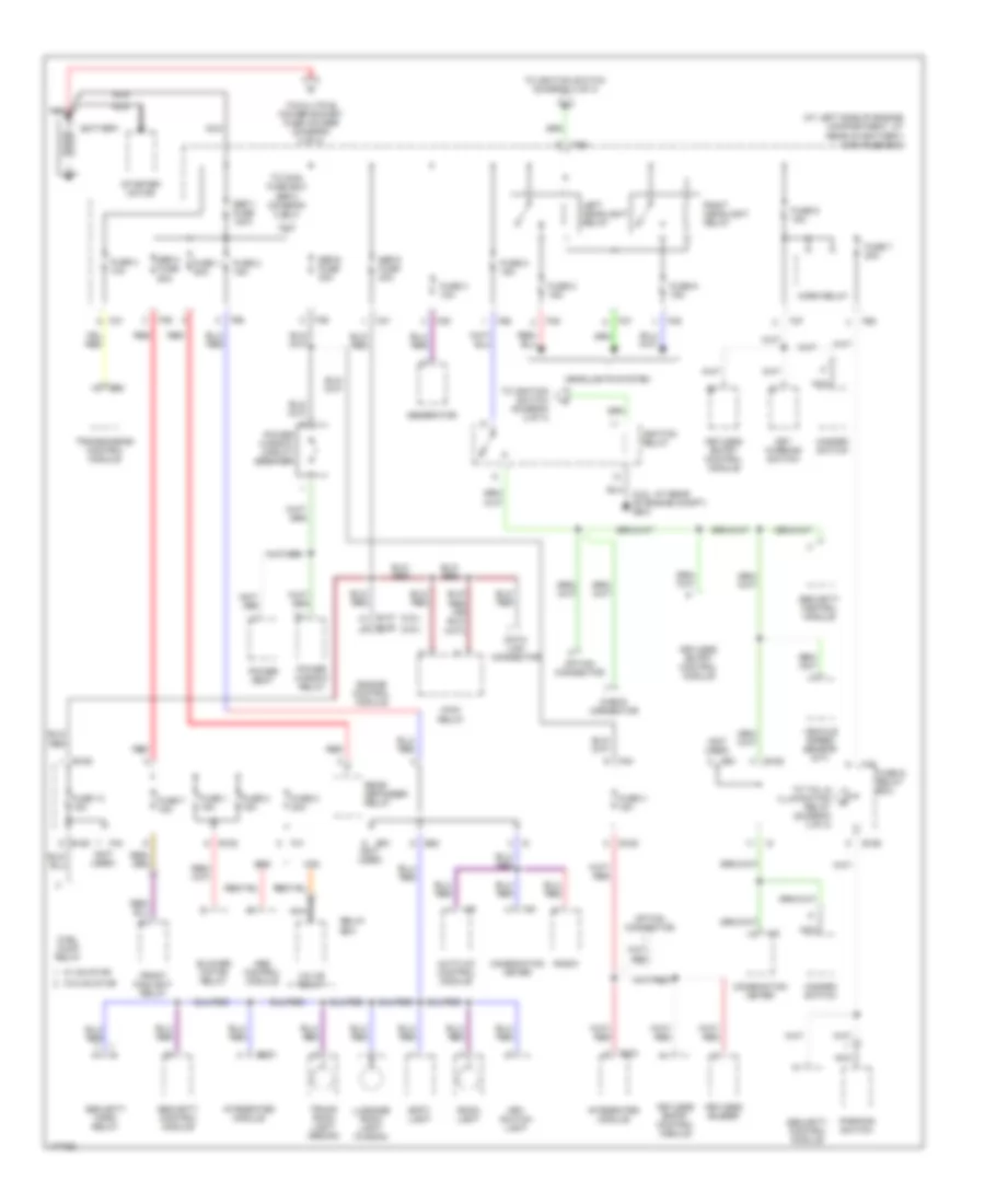 Power Distribution Wiring Diagram 1 of 4 for Subaru Outback 2003