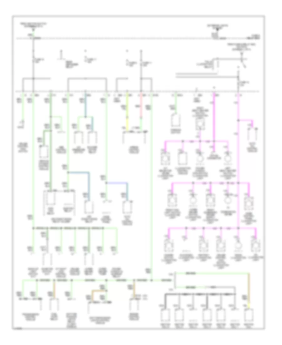 Power Distribution Wiring Diagram 3 of 4 for Subaru Outback VDC 2001