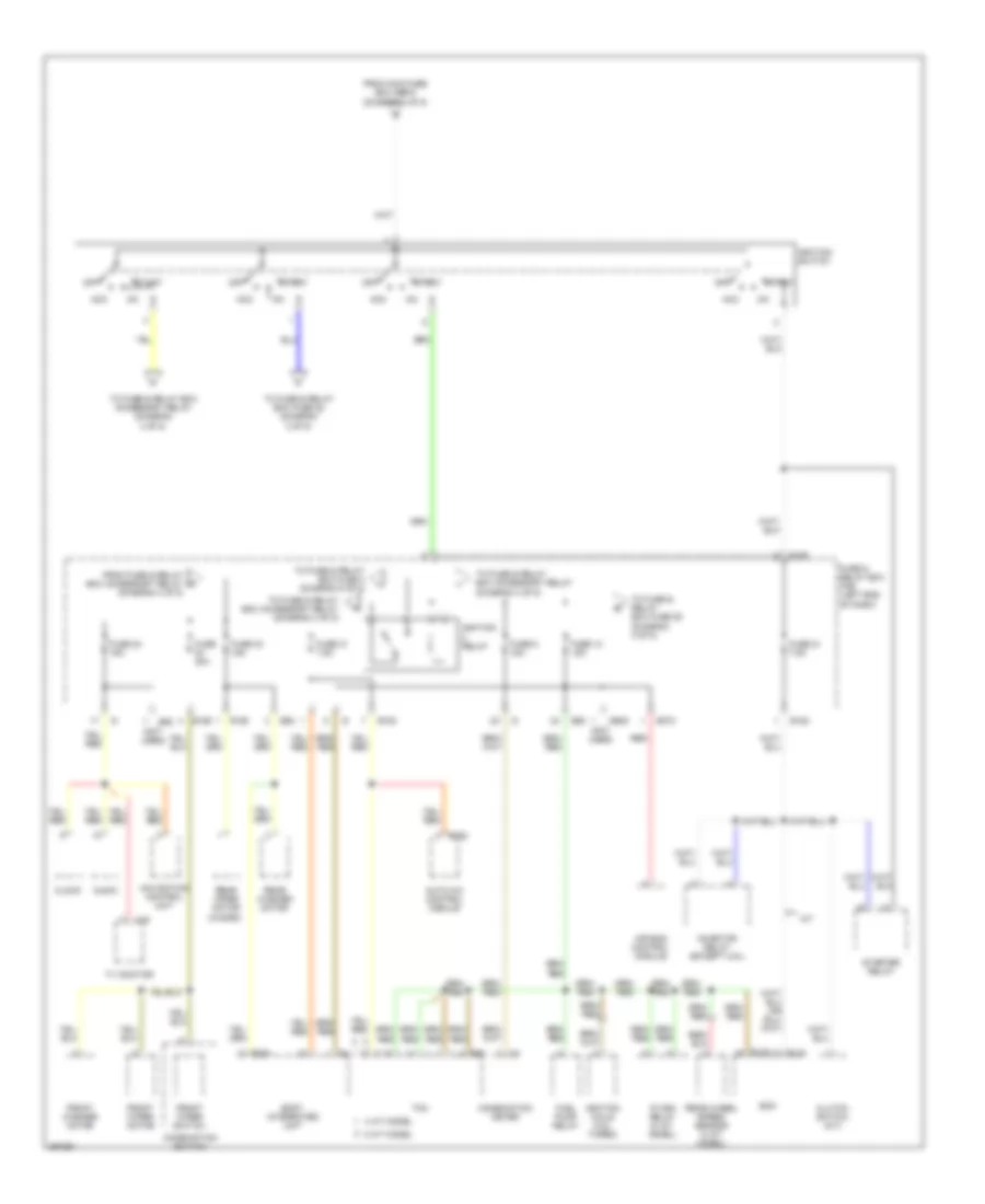 Power Distribution Wiring Diagram 2 of 5 for Subaru Outback i 2007
