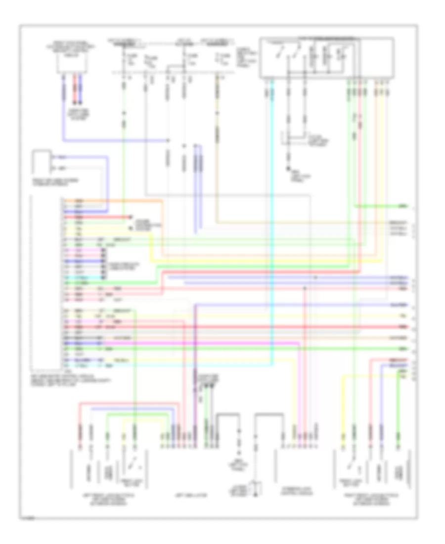 Forced Entry Wiring Diagram with Keyless Access 1 of 4 for Subaru Legacy Limited 2013