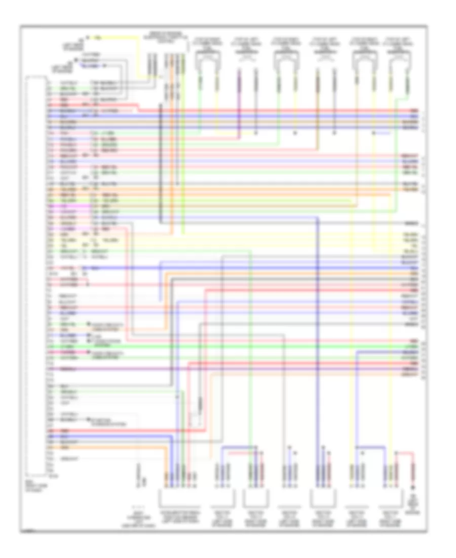 3.6L, Engine Performance Wiring Diagram (1 of 5) for Subaru Legacy Limited 2013