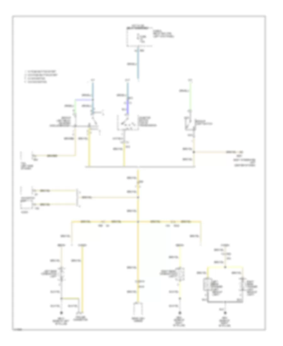 Backup Lamps Wiring Diagram for Subaru Legacy Limited 2013