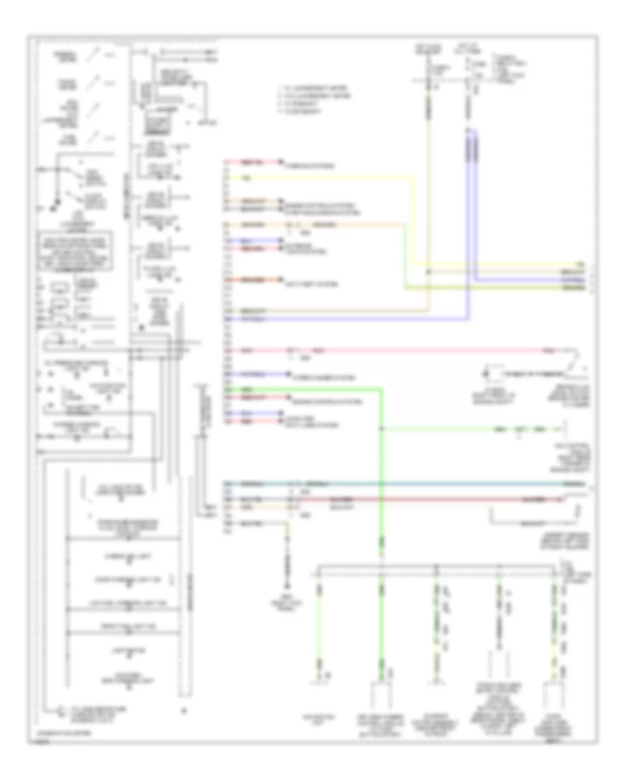 Instrument Cluster Wiring Diagram 1 of 3 for Subaru Legacy Limited 2013