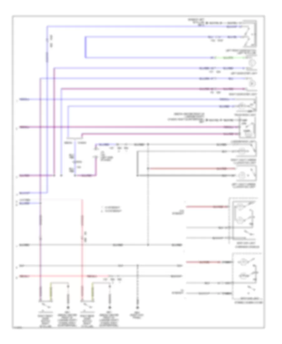 Courtesy Lamps Wiring Diagram (2 of 2) for Subaru Legacy Limited 2013