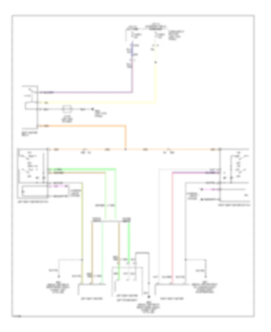 Heated Seats Wiring Diagram for Subaru Legacy Limited 2013