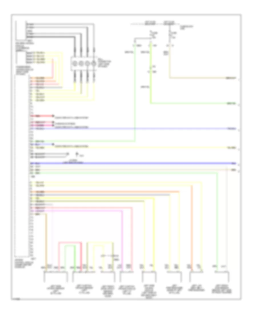 Supplemental Restraints Wiring Diagram 1 of 2 for Subaru Legacy Limited 2013