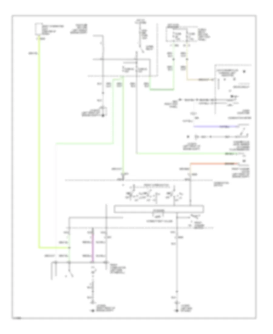 Front Wiper Washer Wiring Diagram for Subaru Legacy Limited 2013