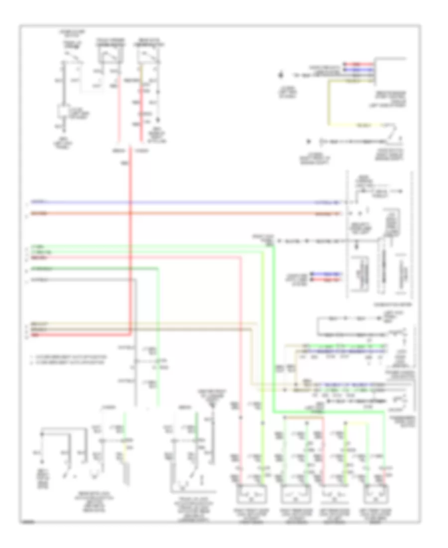 Forced Entry Wiring Diagram (2 of 2) for Subaru Forester X 2011