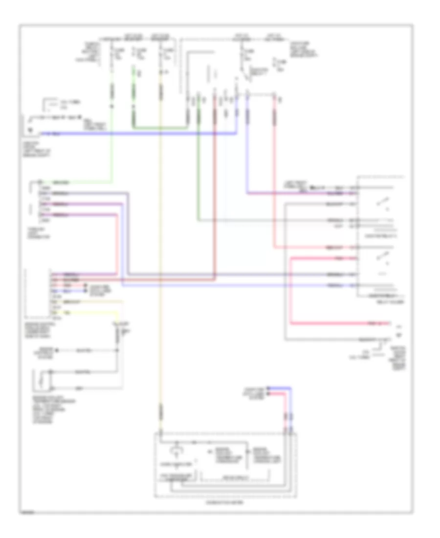 Cooling Fan Wiring Diagram for Subaru Forester X 2011