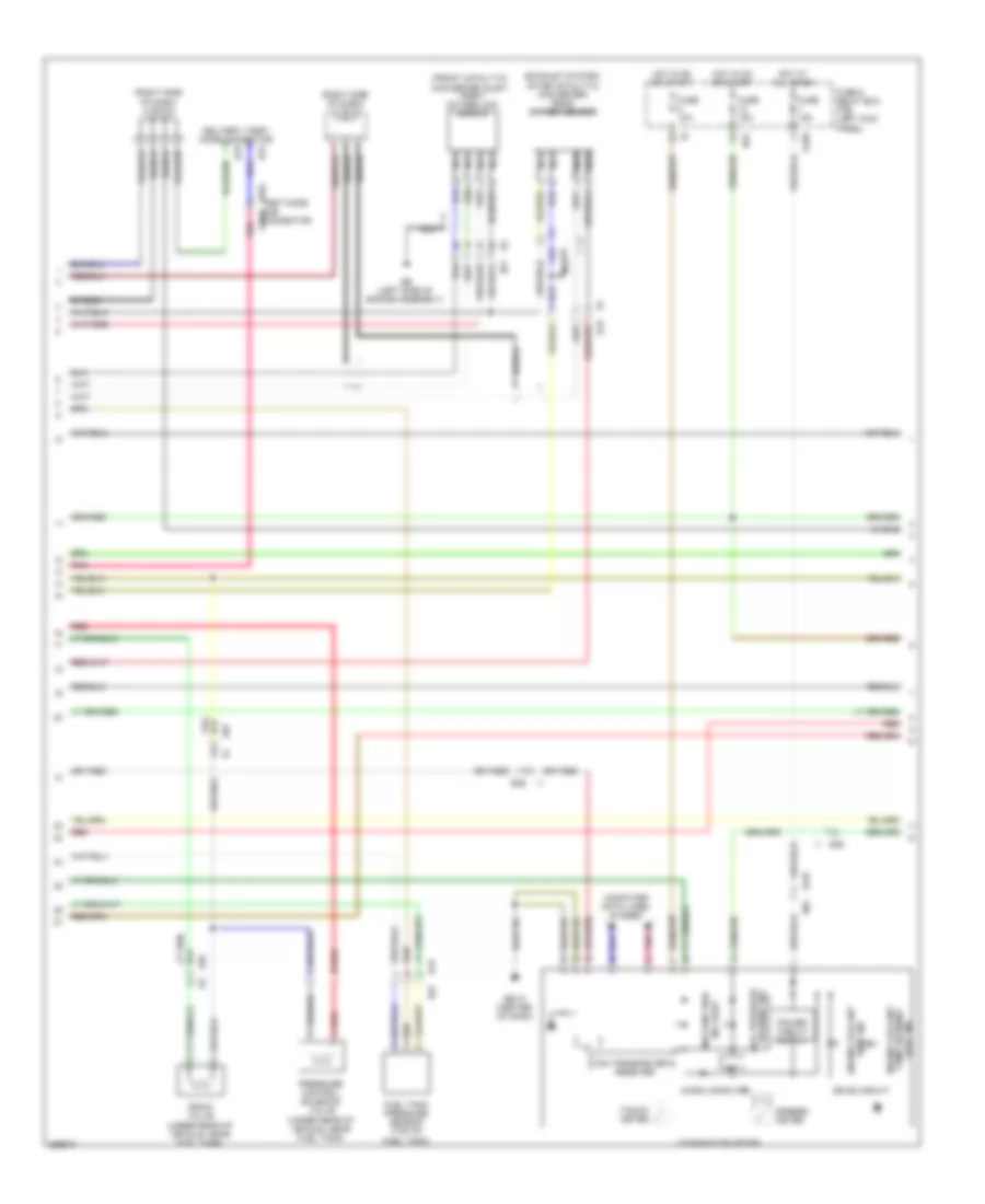 2.5L Turbo, Engine Performance Wiring Diagram (2 of 5) for Subaru Forester X 2011