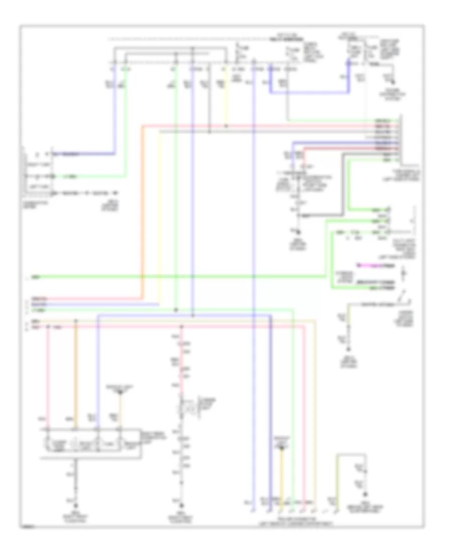 Exterior Lamps Wiring Diagram (2 of 2) for Subaru Forester X 2011