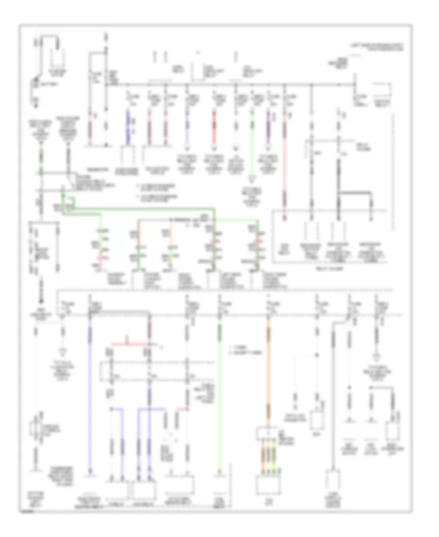 Power Distribution Wiring Diagram 1 of 4 for Subaru Forester X 2011