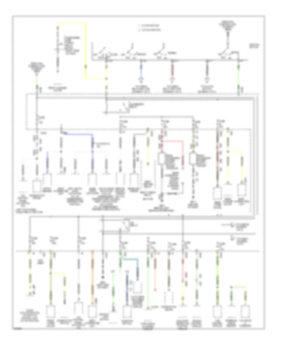 Power Distribution Wiring Diagram 3 of 4 for Subaru Forester X 2011