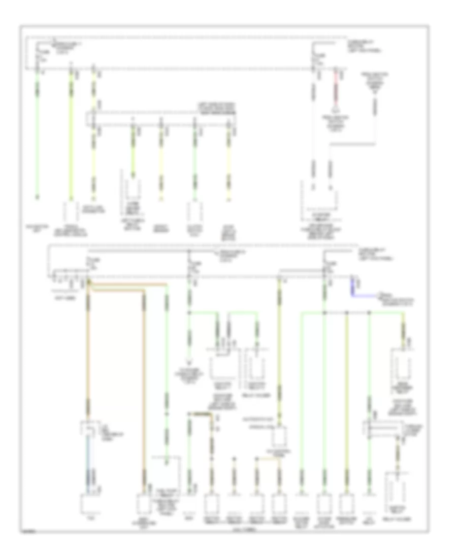 Power Distribution Wiring Diagram (4 of 4) for Subaru Forester X 2011