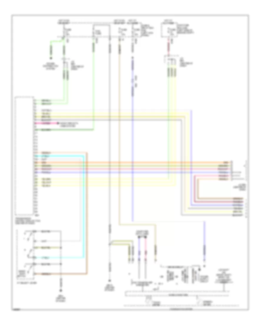 Transmission Wiring Diagram 1 of 2 for Subaru Forester X 2011
