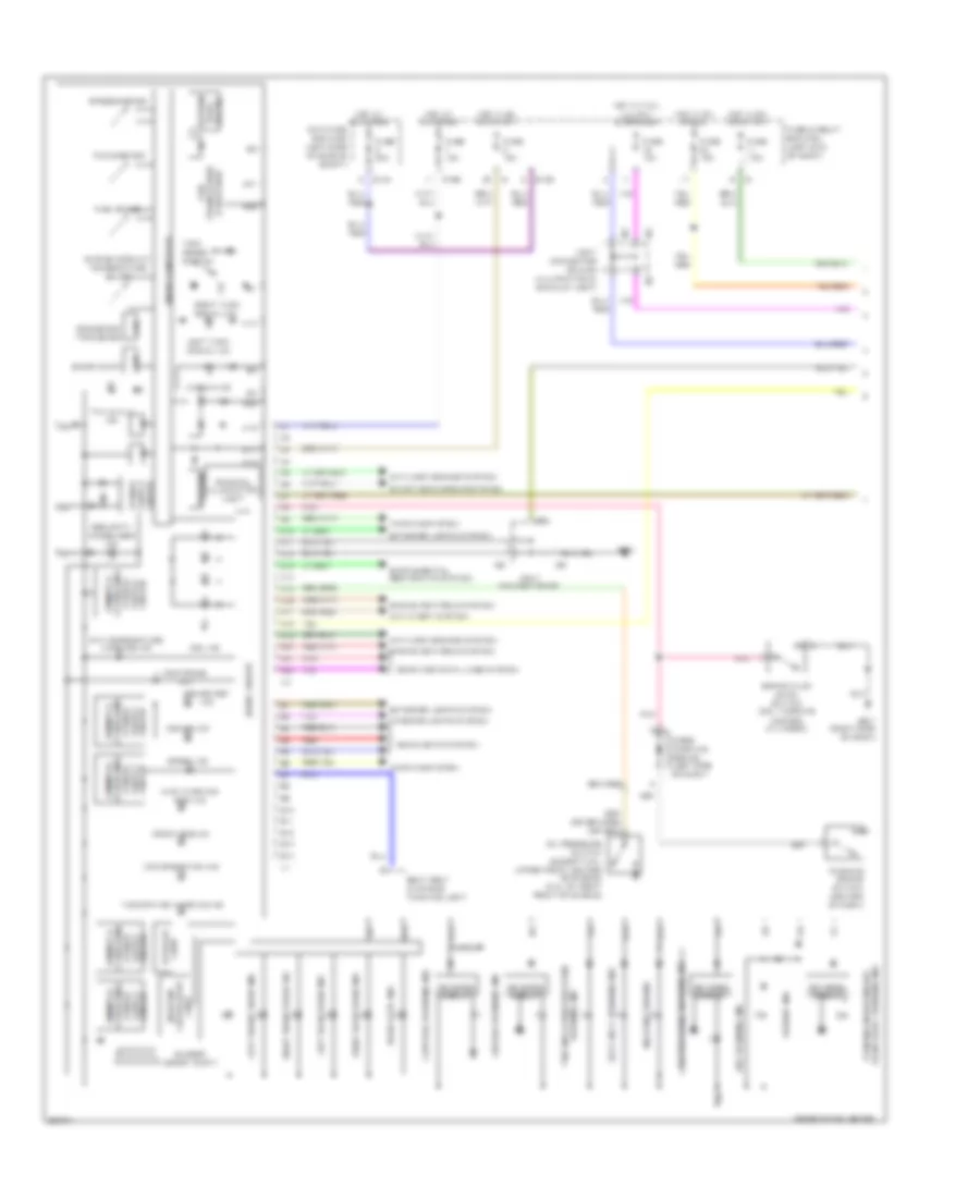 Instrument Cluster Wiring Diagram without Multi Meter 1 of 2 for Subaru Outback Limited 2007