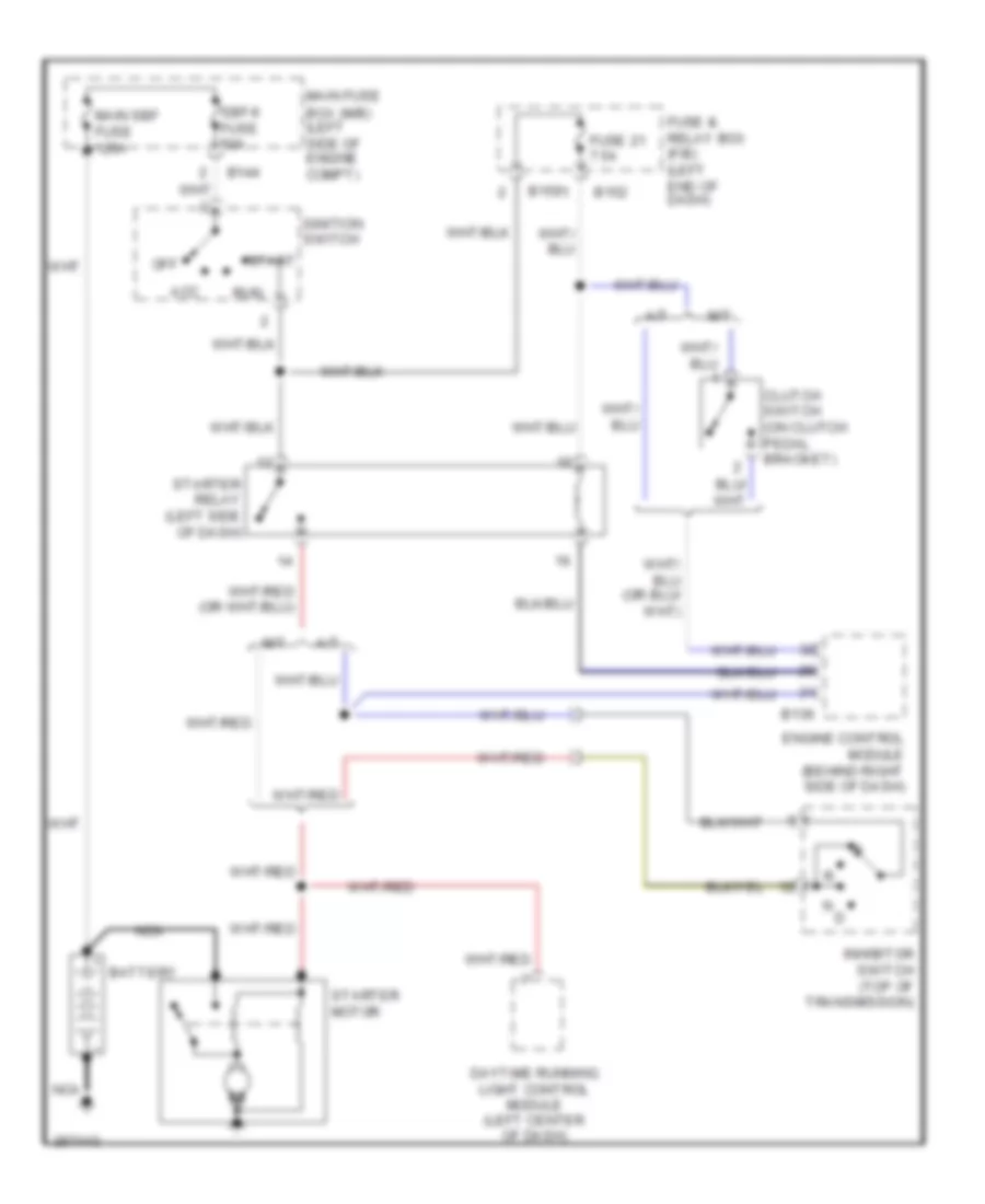 2.5L, Starting Wiring Diagram for Subaru Outback Limited 2007