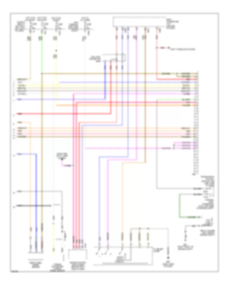 Transmission Wiring Diagram, 4 Speed AT (2 of 2) for Subaru Outback Limited 2007