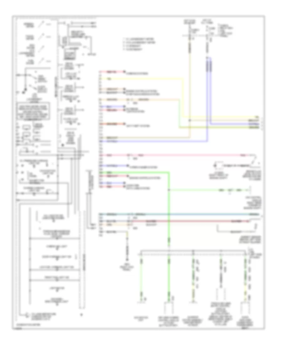 Instrument Cluster Wiring Diagram 1 of 3 for Subaru Legacy Premium 2013