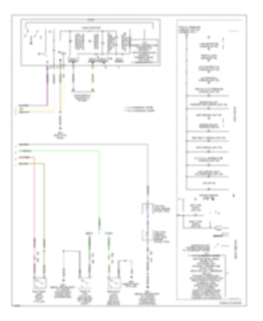 Instrument Cluster Wiring Diagram (3 of 3) for Subaru Legacy Premium 2013