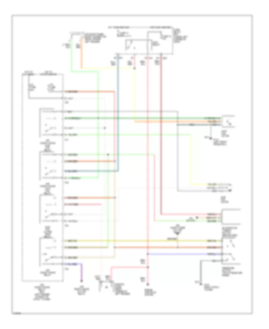 Cooling Fan Wiring Diagram with A C for Subaru Legacy LSi 1991