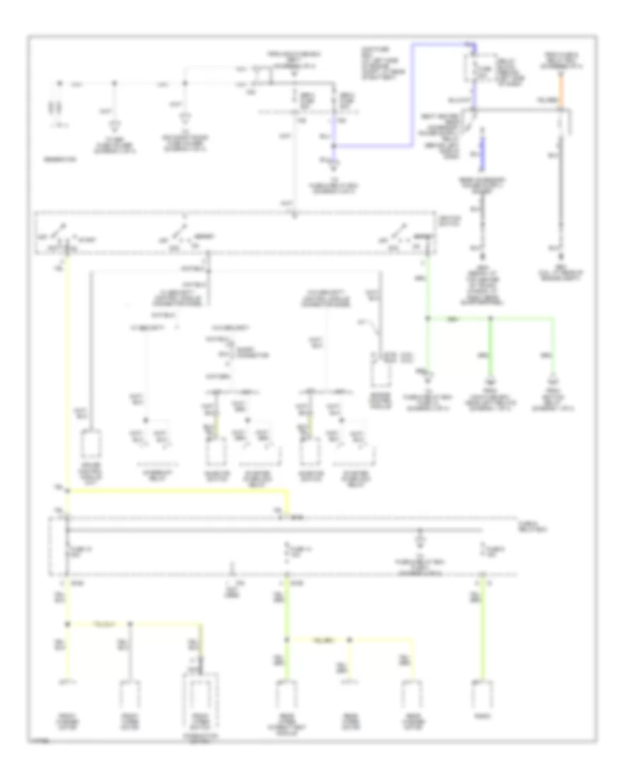 Power Distribution Wiring Diagram (2 of 4) for Subaru Outback Limited 2003