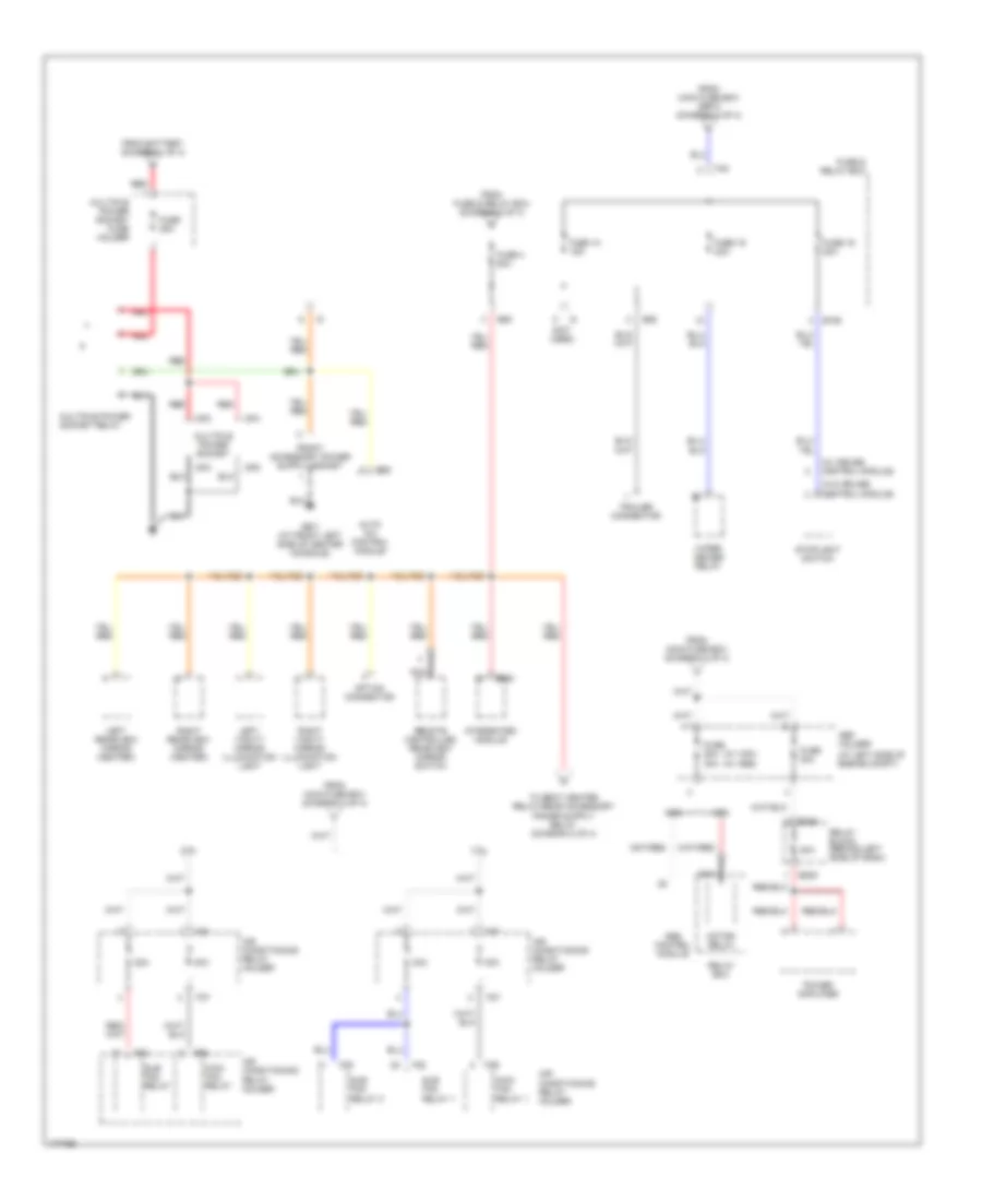 Power Distribution Wiring Diagram (4 of 4) for Subaru Outback Limited 2003
