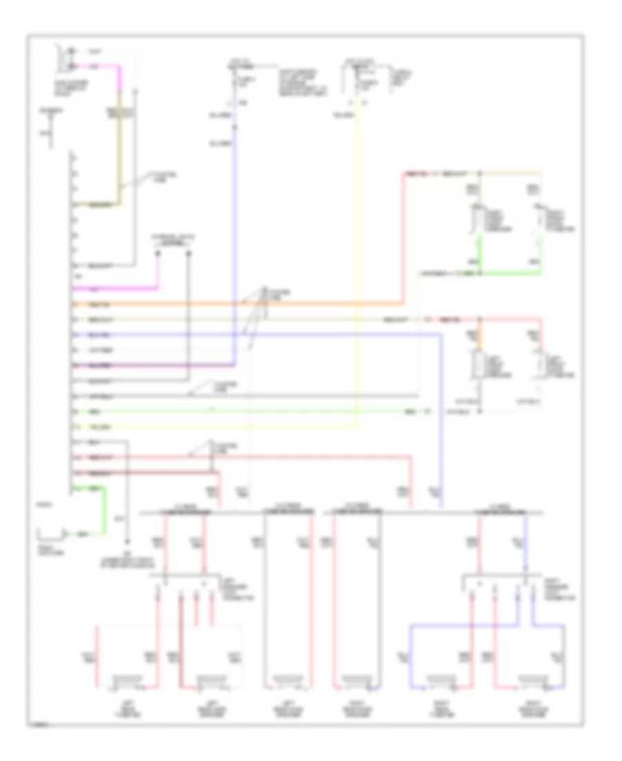 Radio Wiring Diagram, without Macintosh Audio System for Subaru Outback Limited 2003