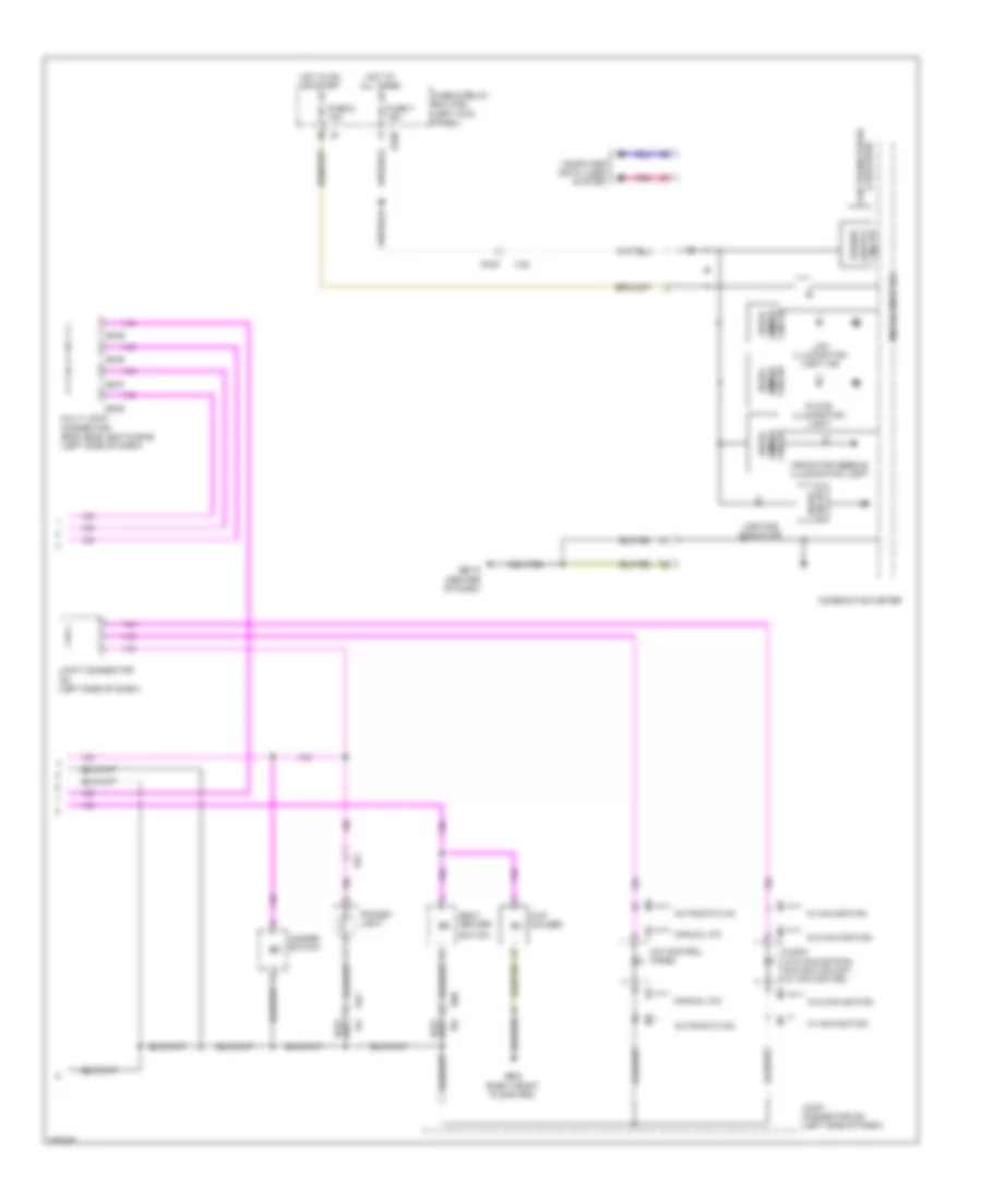 Instrument Illumination Wiring Diagram 2 of 2 for Subaru Forester X Limited 2011