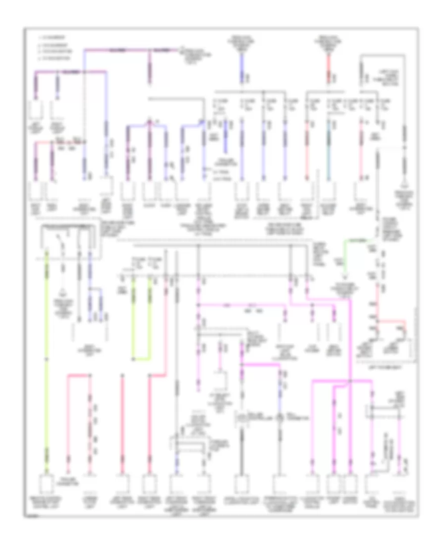 Power Distribution Wiring Diagram 2 of 4 for Subaru Forester X Limited 2011
