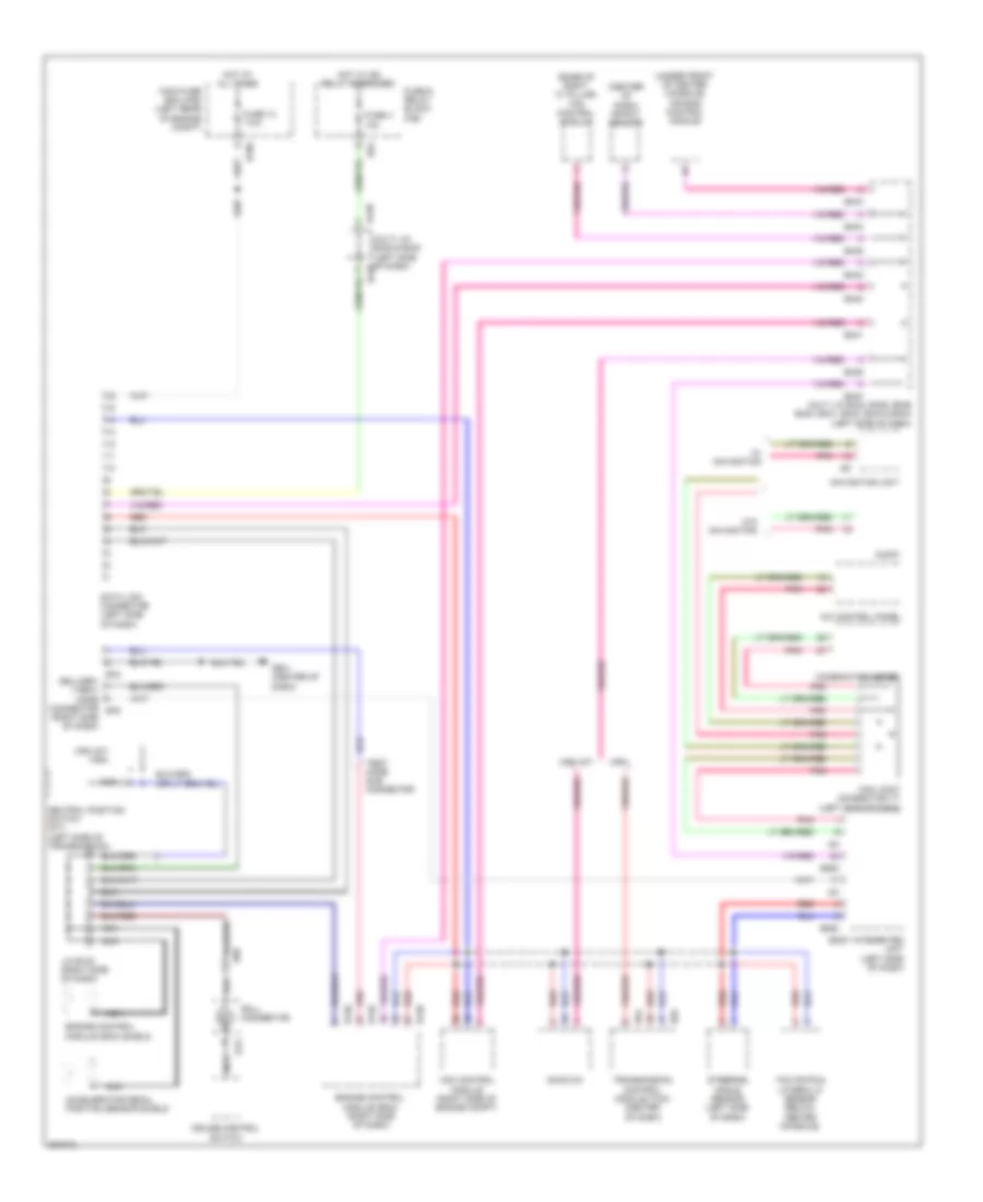 Computer Data Lines Wiring Diagram for Subaru Impreza WRX 2010