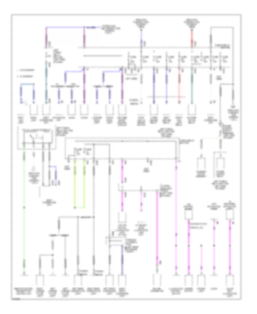 Power Distribution Wiring Diagram 2 of 4 for Subaru Impreza WRX 2010