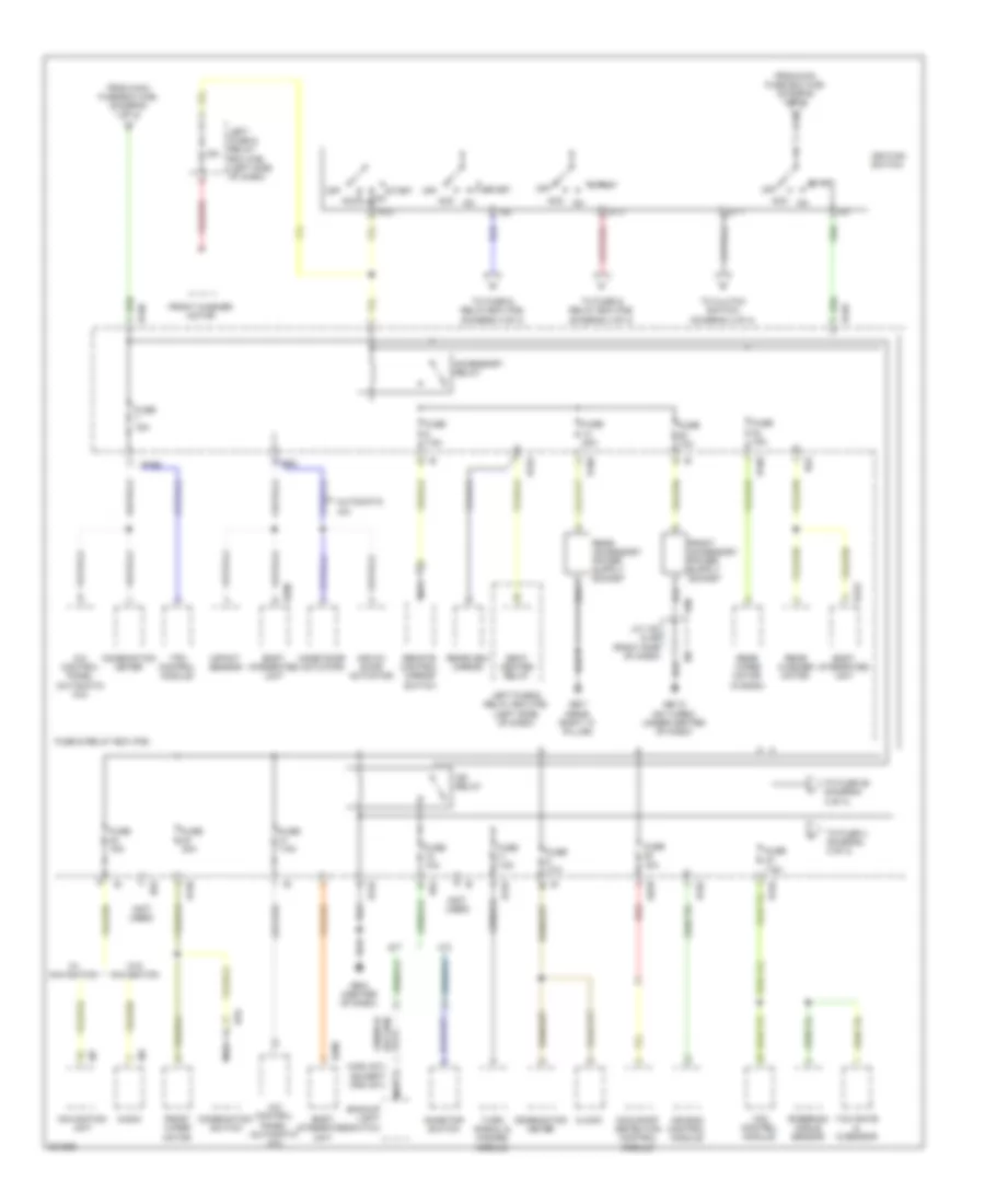 Power Distribution Wiring Diagram 3 of 4 for Subaru Impreza WRX 2010