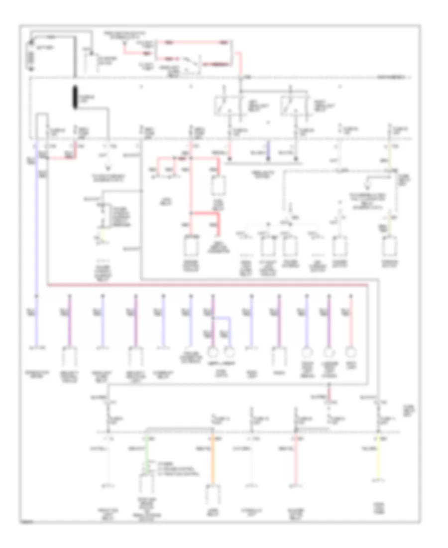 Power Distribution Wiring Diagram 1 of 3 for Subaru Legacy Outback 1997