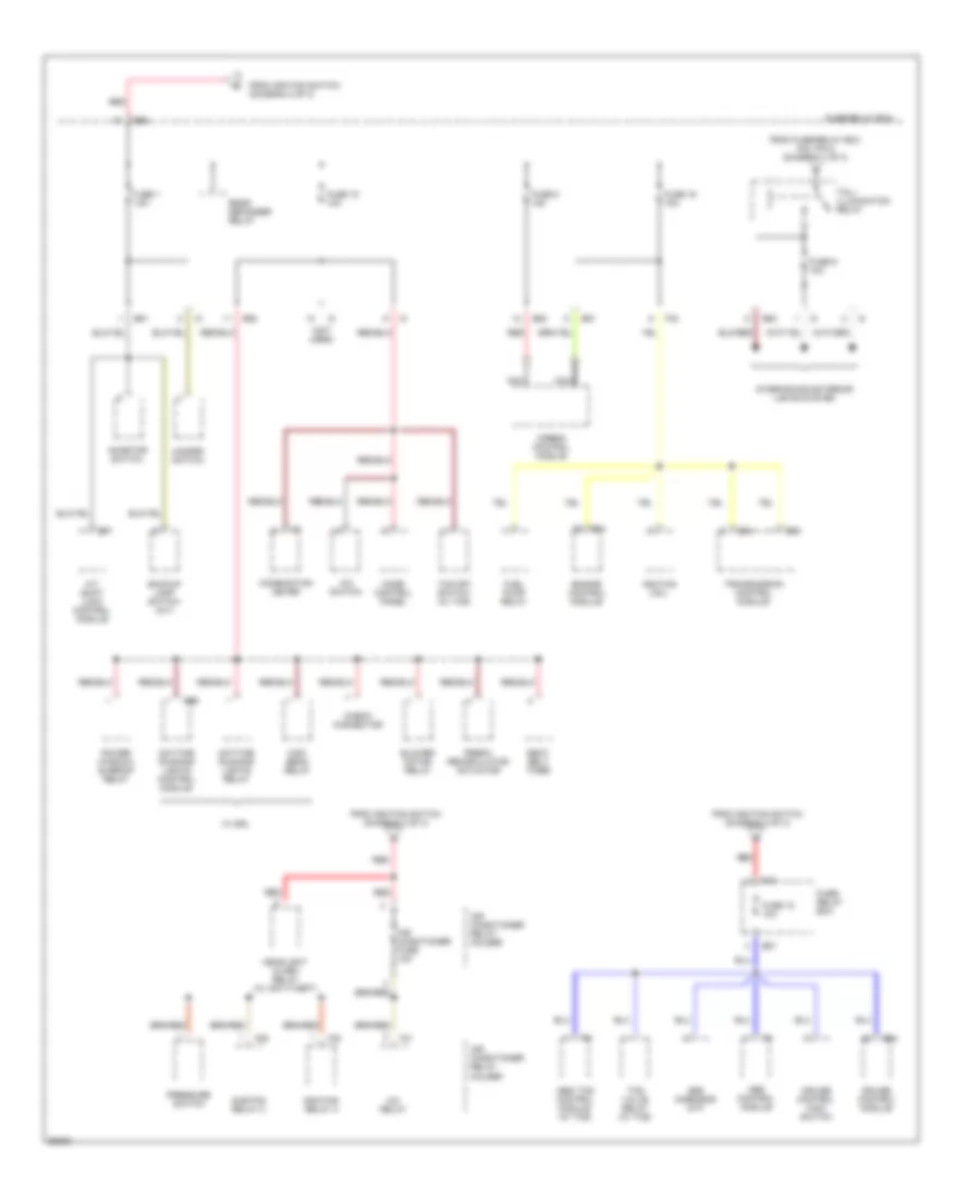 Power Distribution Wiring Diagram (3 of 3) for Subaru Legacy Outback 1997