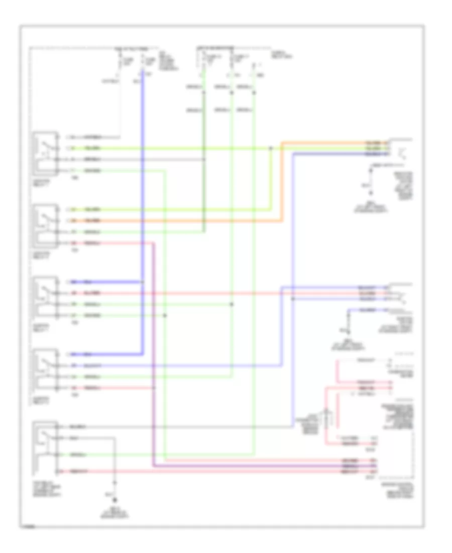 3.0L, Cooling Fan Wiring Diagram for Subaru Outback VDC 2003