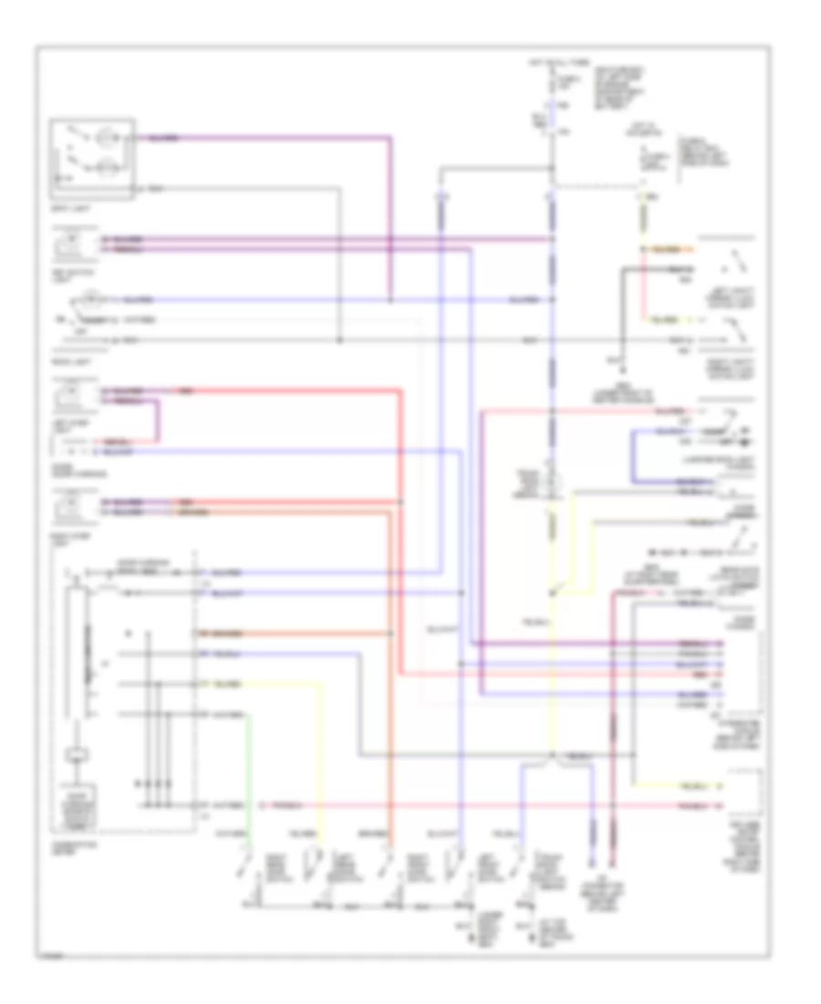 Courtesy Lamps Wiring Diagram for Subaru Outback VDC 2003