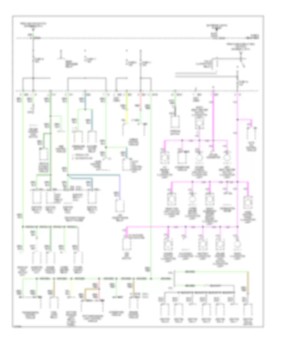 Power Distribution Wiring Diagram (3 of 4) for Subaru Outback VDC 2003