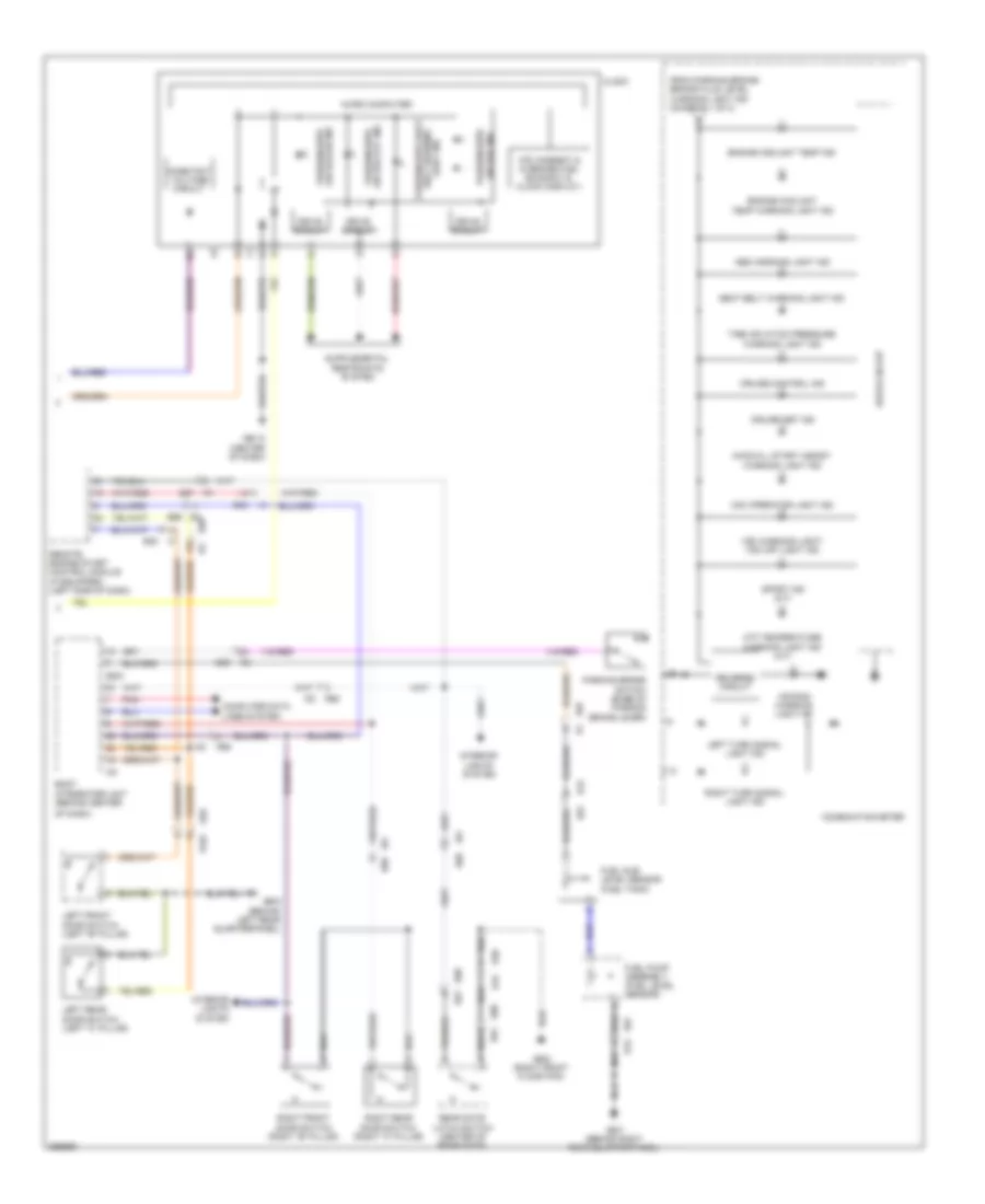 Instrument Cluster Wiring Diagram 2 of 2 for Subaru Forester X Premium 2011