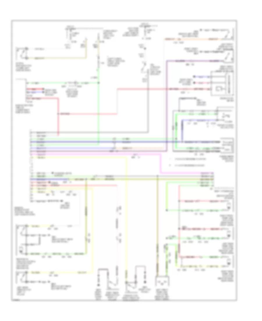 Remote Starting Wiring Diagram for Subaru Forester X Premium 2011