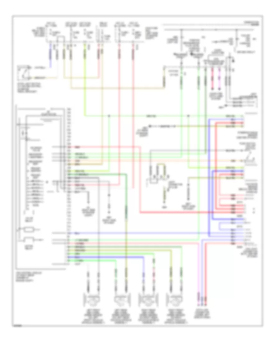 Anti lock Brakes Wiring Diagram with VDC for Subaru Outback XT Limited 2007