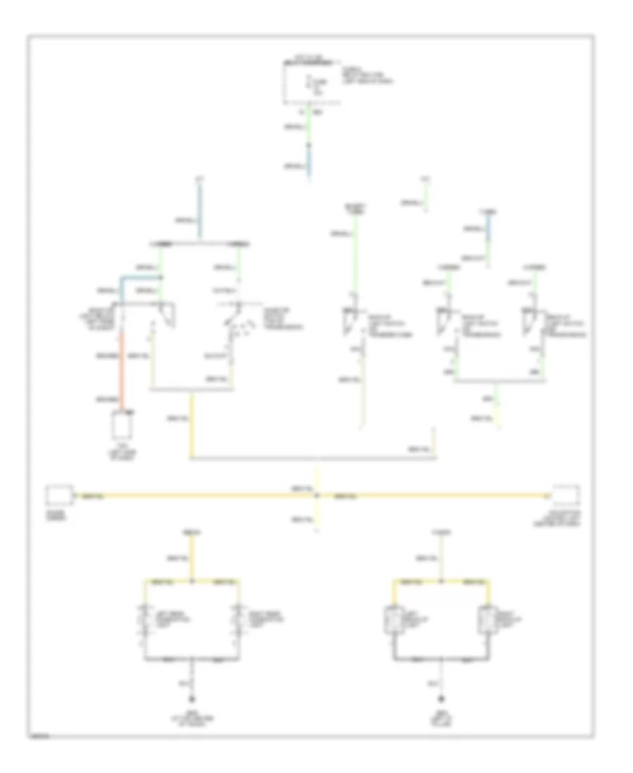 Back up Lamps Wiring Diagram for Subaru Outback XT Limited 2007