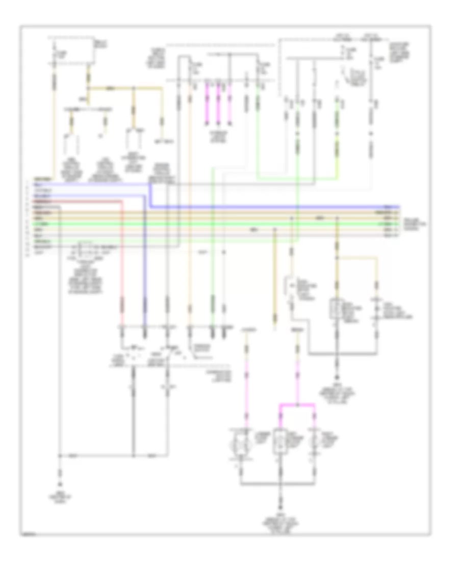 Exterior Lamps Wiring Diagram (2 of 2) for Subaru Outback XT Limited 2007