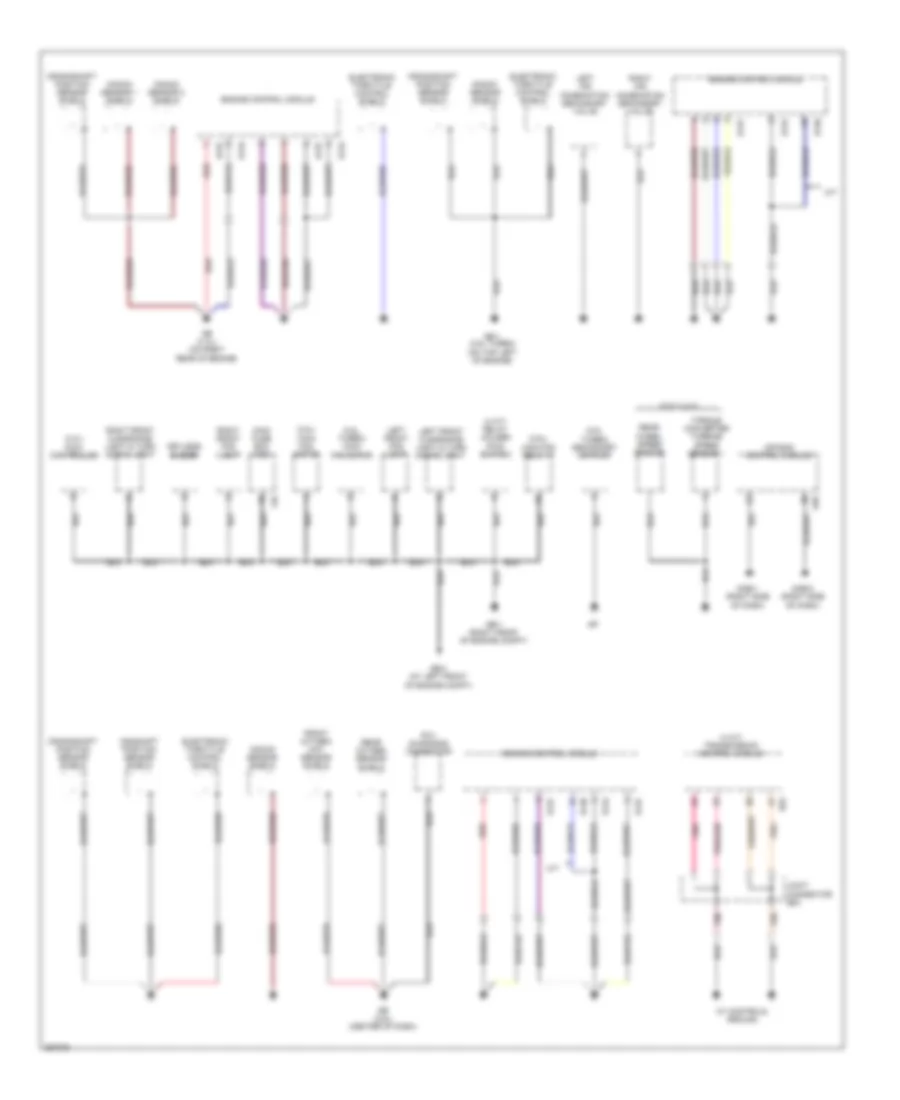 Ground Distribution Wiring Diagram 1 of 3 for Subaru Outback XT Limited 2007