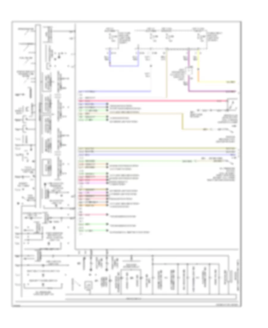 Instrument Cluster Wiring Diagram with Multi Meter 1 of 2 for Subaru Outback XT Limited 2007