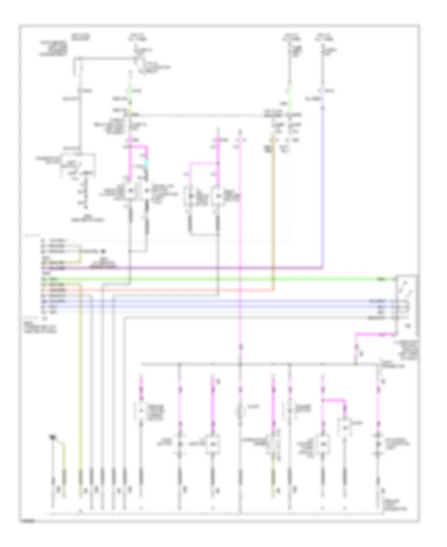 Instrument Illumination Wiring Diagram for Subaru Outback XT Limited 2007