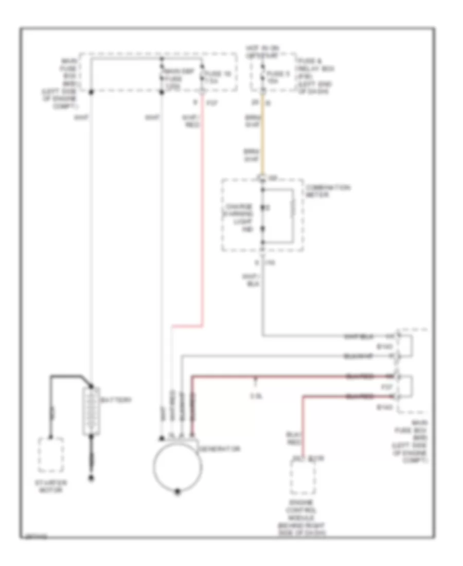 Charging Wiring Diagram for Subaru Outback XT Limited 2007