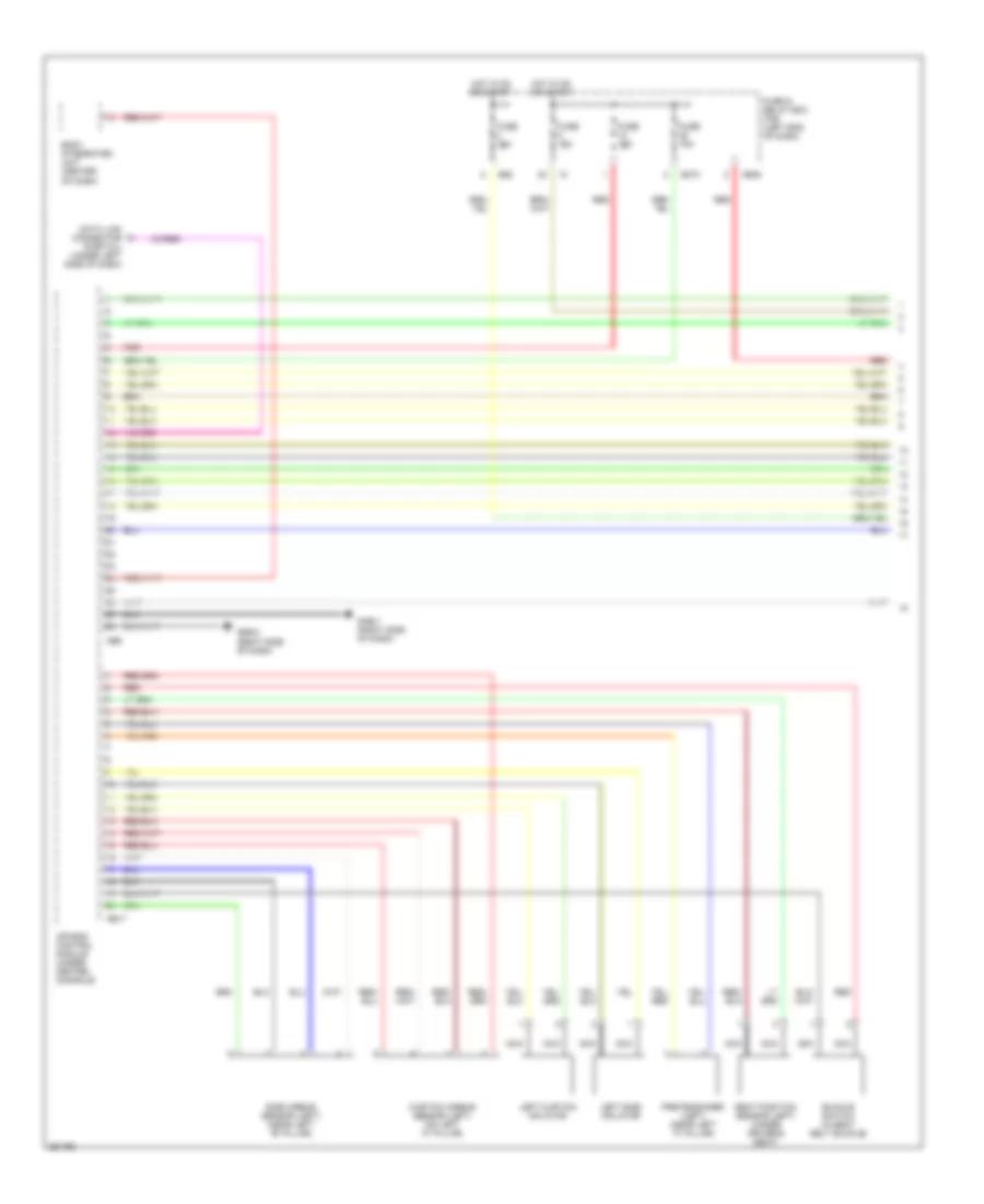 Supplemental Restraints Wiring Diagram 1 of 2 for Subaru Outback XT Limited 2007