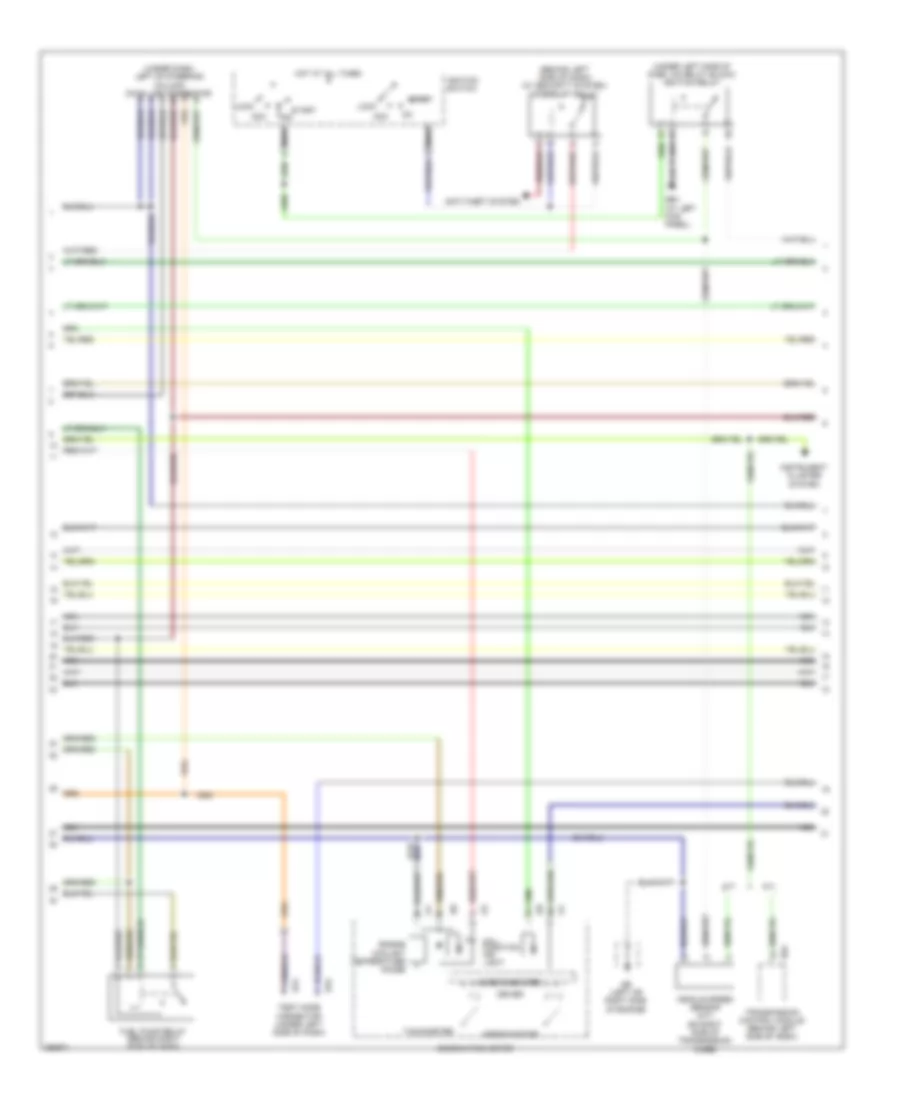 2.5L, Engine Performance Wiring Diagram (2 of 4) for Subaru Forester X 2008