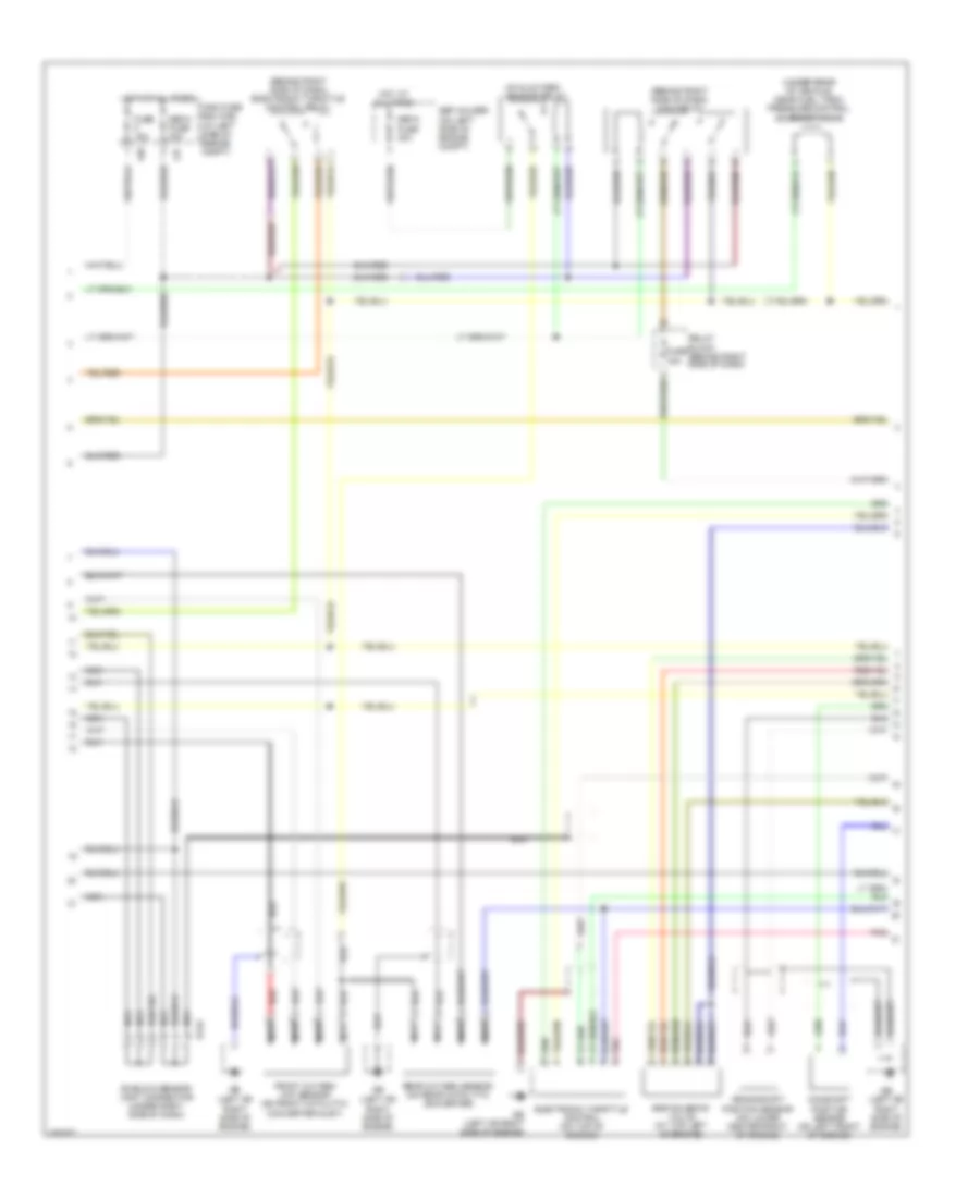 2.5L, Engine Performance Wiring Diagram (3 of 4) for Subaru Forester X 2008